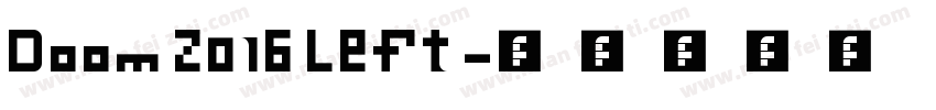 Doom 2016 Left字体转换